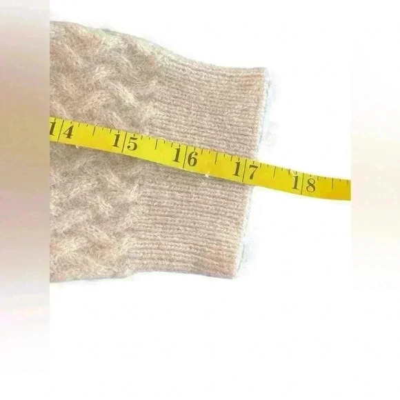 Joan Vass Rabbit Hair Blend Blush Pink Sweater Size Small Classic Coquette Warm - Picture 6 of 9